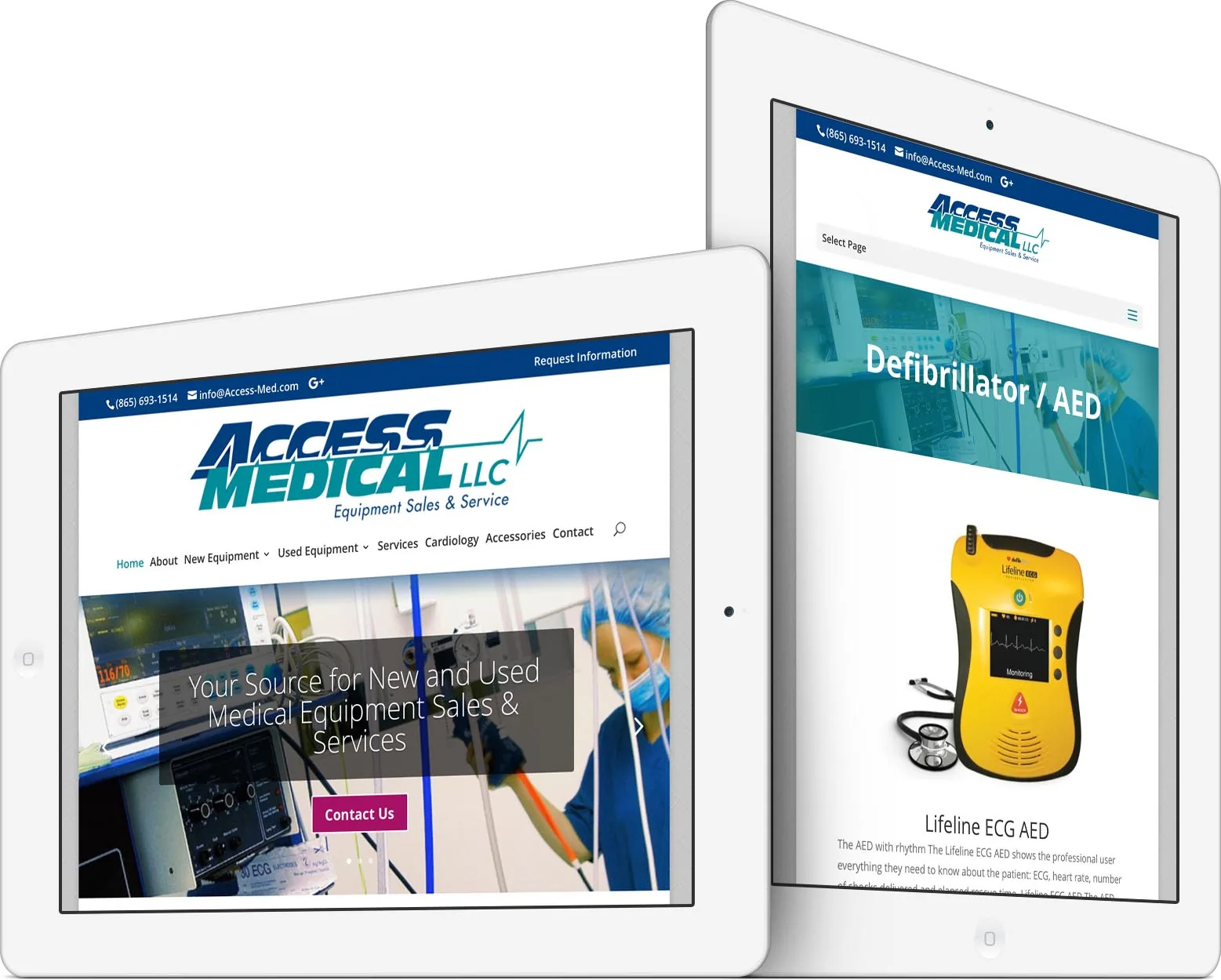 Access Medical responsive website design across devices