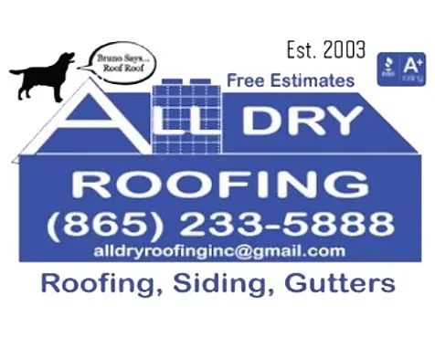 All Dry Roofing & Remodeling, Inc. website by Pioneer Media