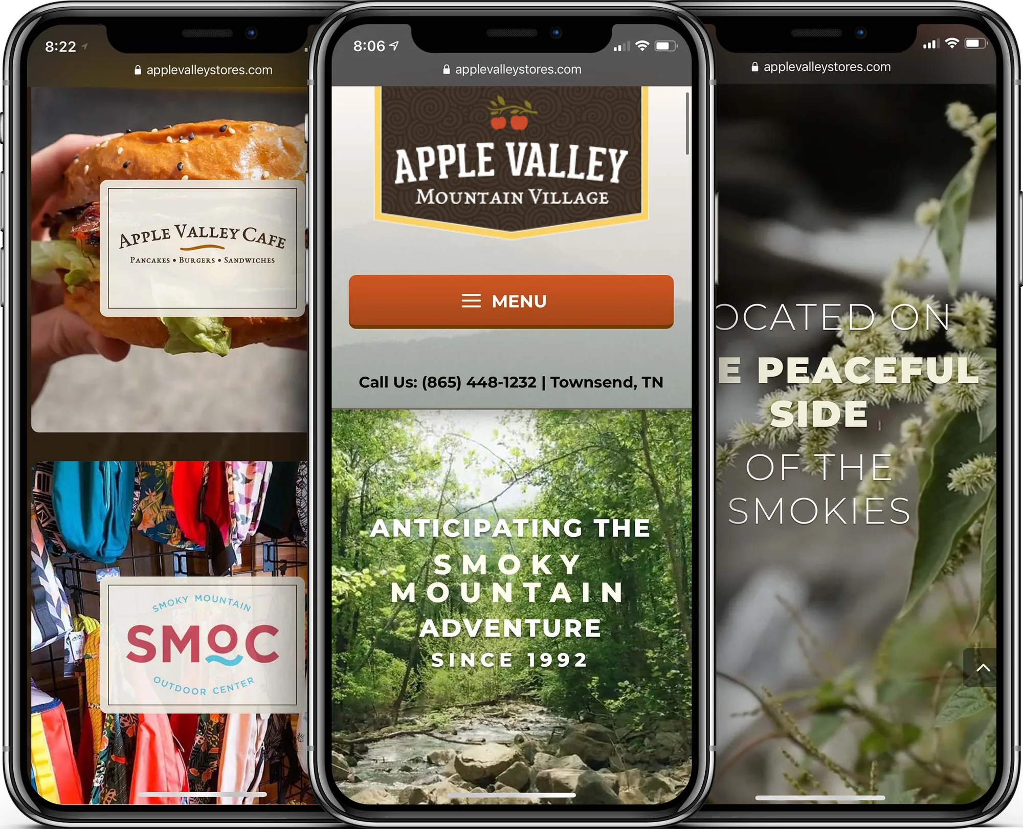 Apple Valley Mountain Village mobile-friendly website design