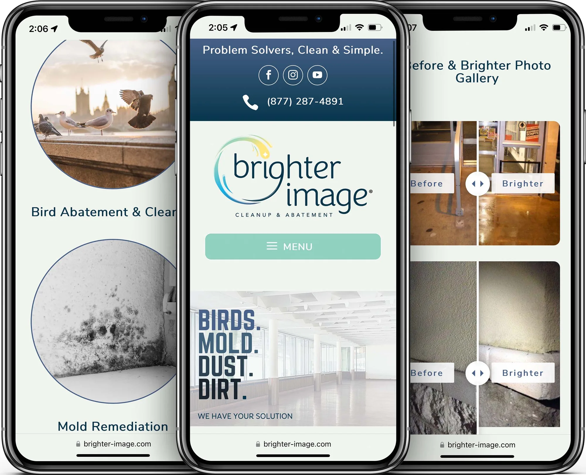 Brighter Image mobile-friendly website design