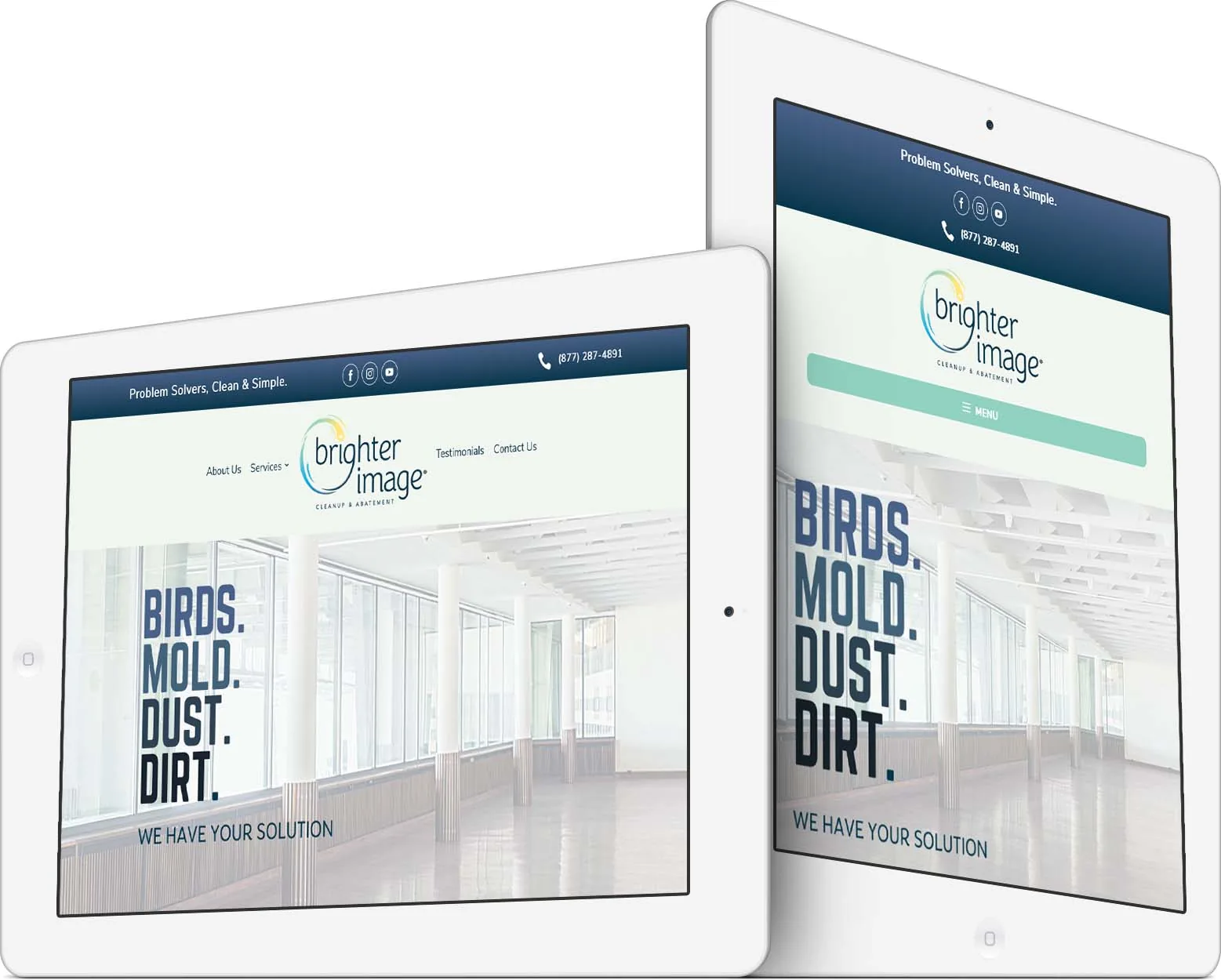 Brighter Image responsive website design across devices