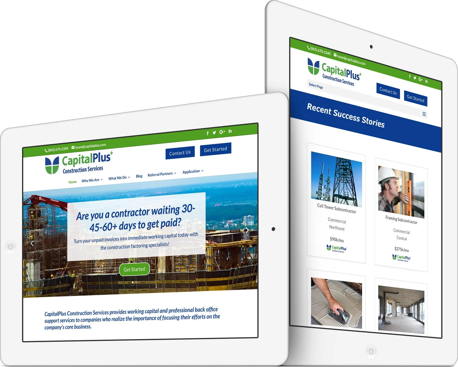 CapitalPlus responsive website design across devices