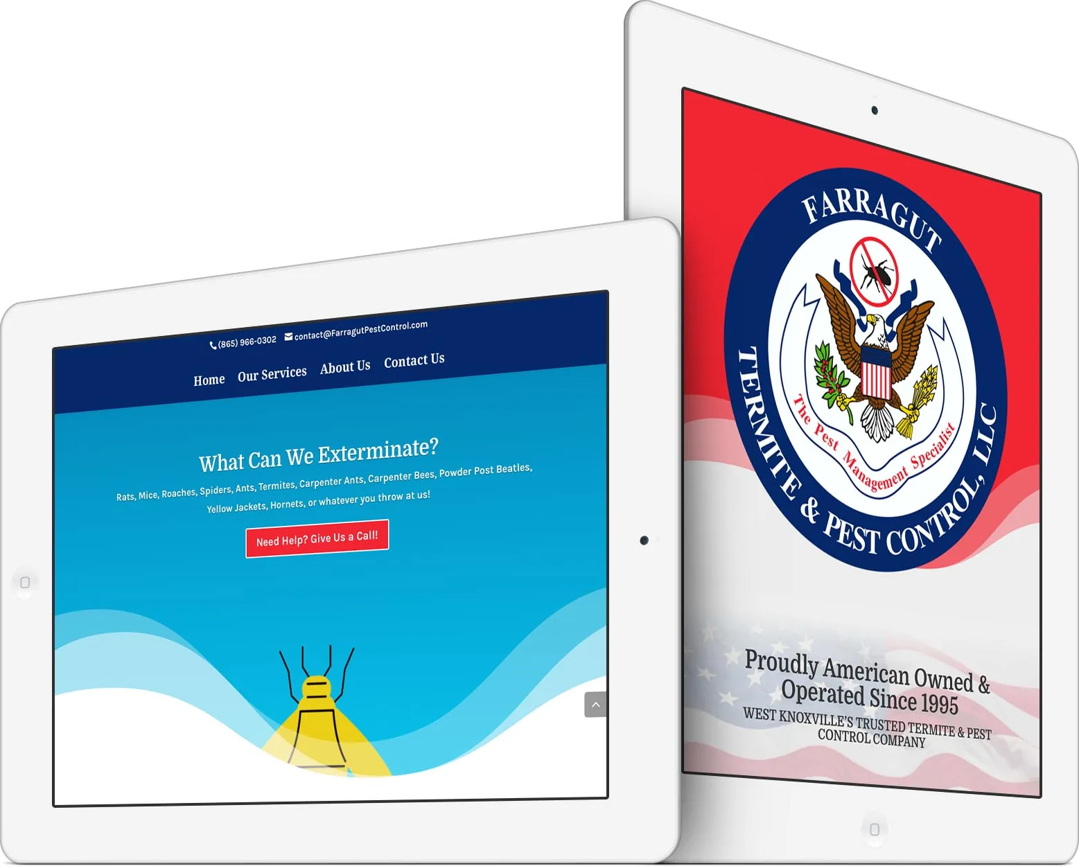 Farragut Termite & Pest Control responsive website design