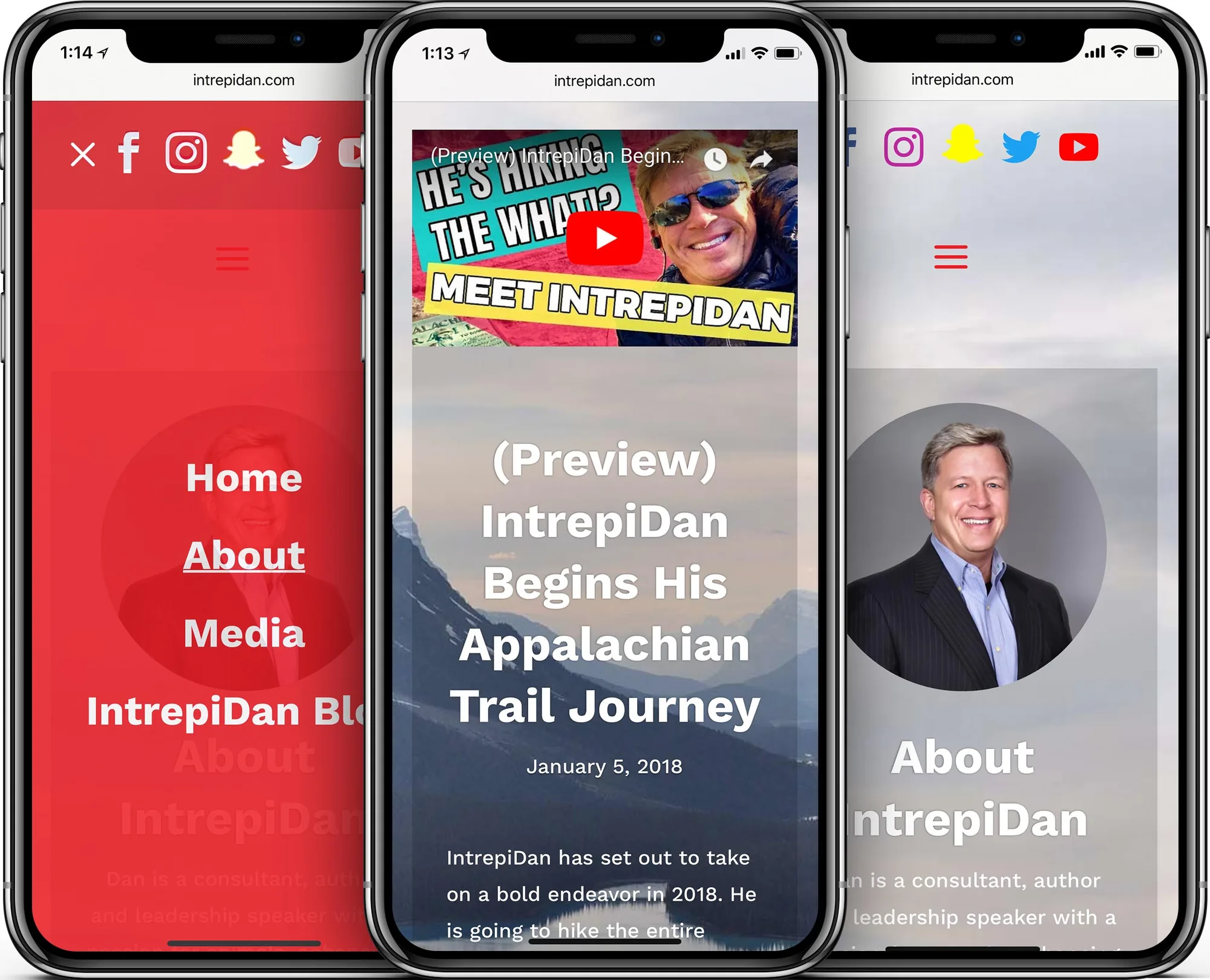 IntrepiDan mobile-friendly website design