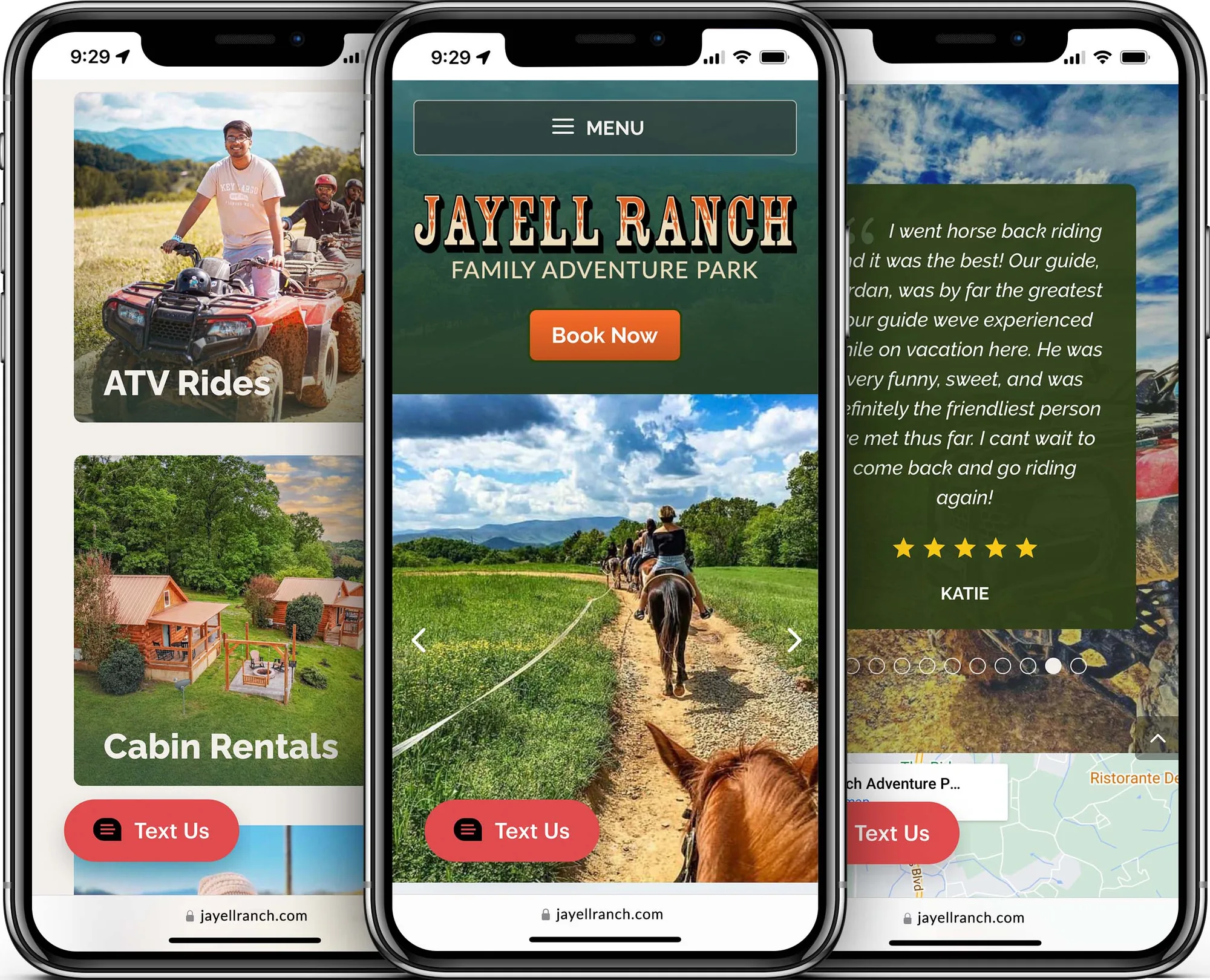 Jayell Ranch mobile-friendly website design