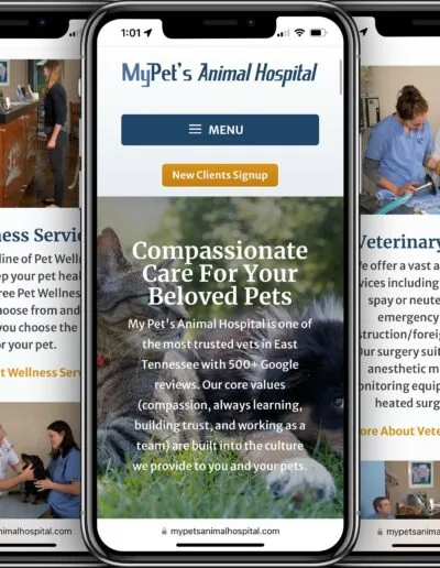 My Pet’s Animal Hospital mobile-friendly web design