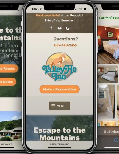 Talley Ho Inn mobile-friendly web design