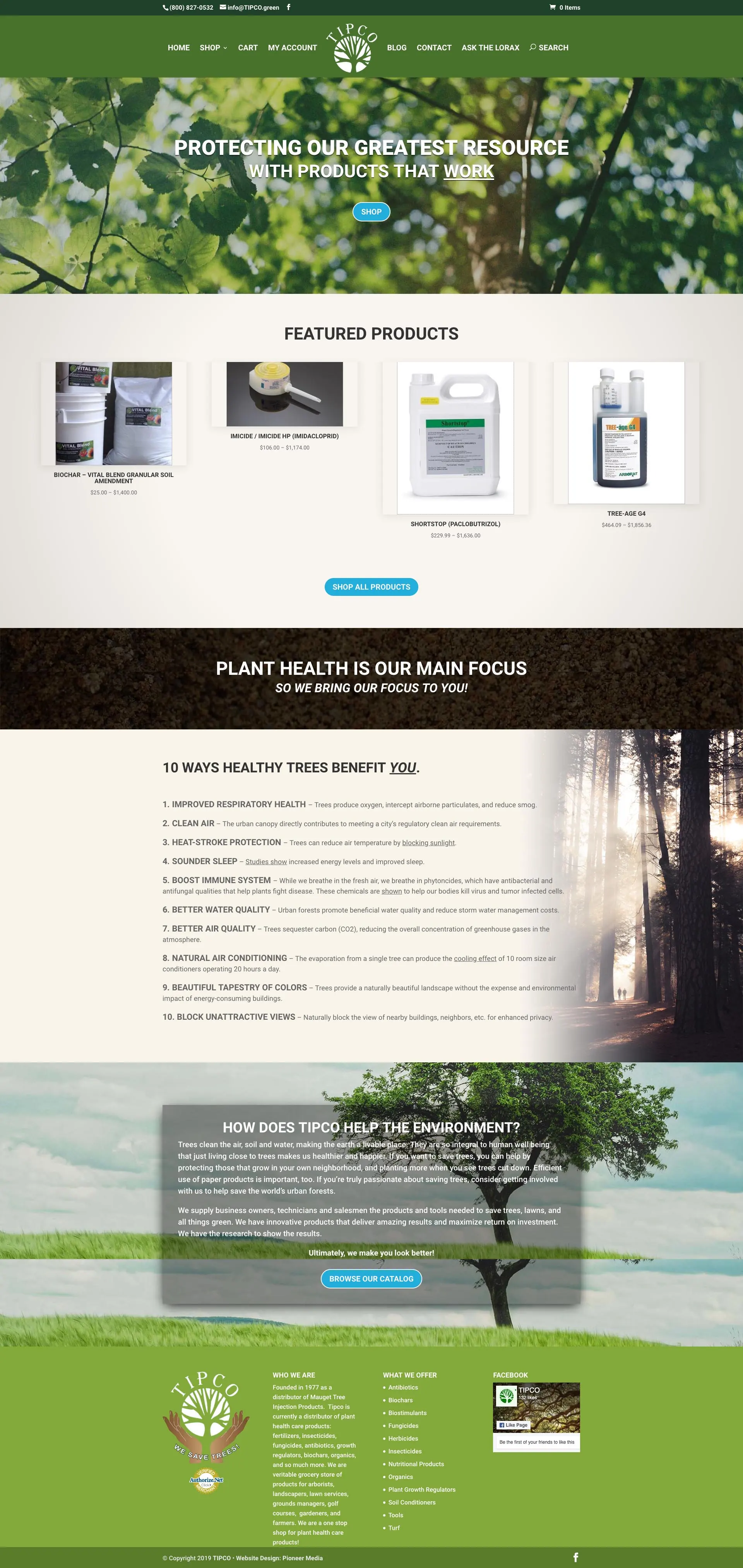 TIPCO homepage screenshot