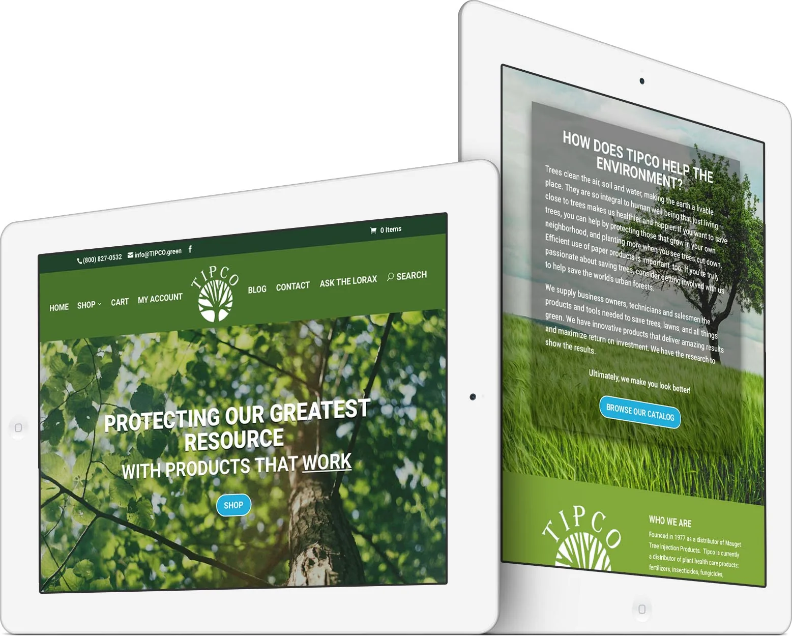 TIPCO responsive website design across devices