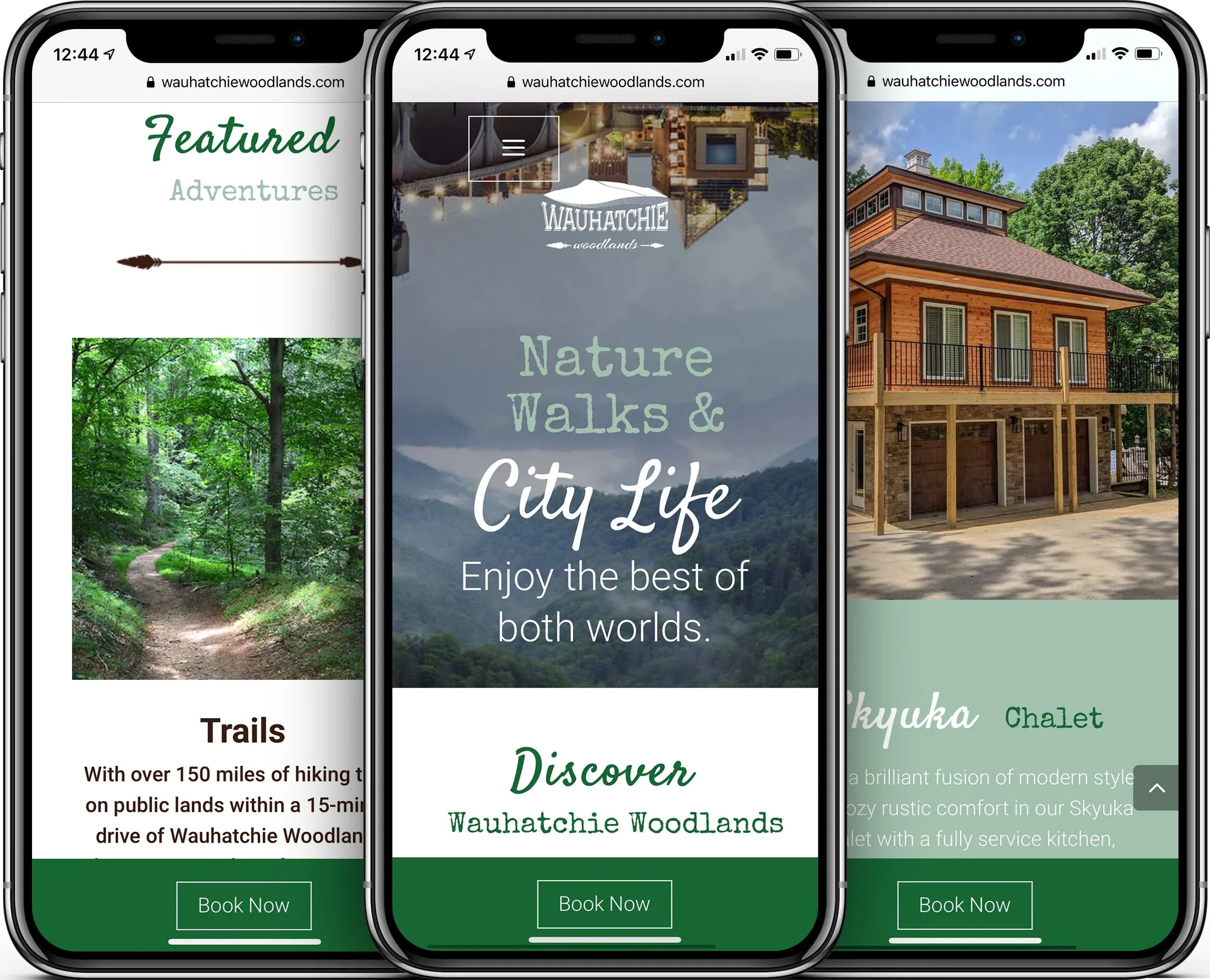 Wauhatchie Woodlands mobile-friendly website design
