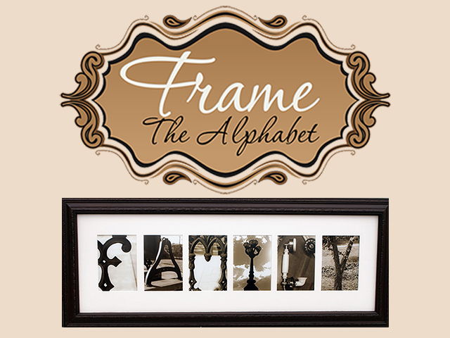 Frame the Alphabet Framed Letter Art