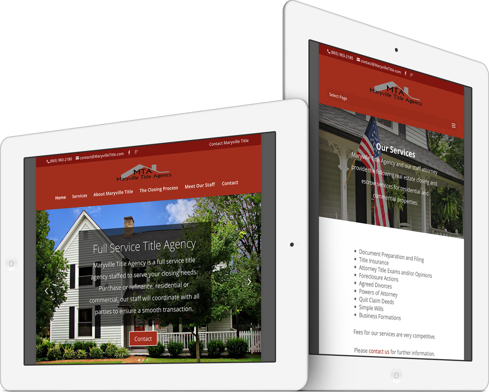 Maryville Title Agency Responsive Web Design