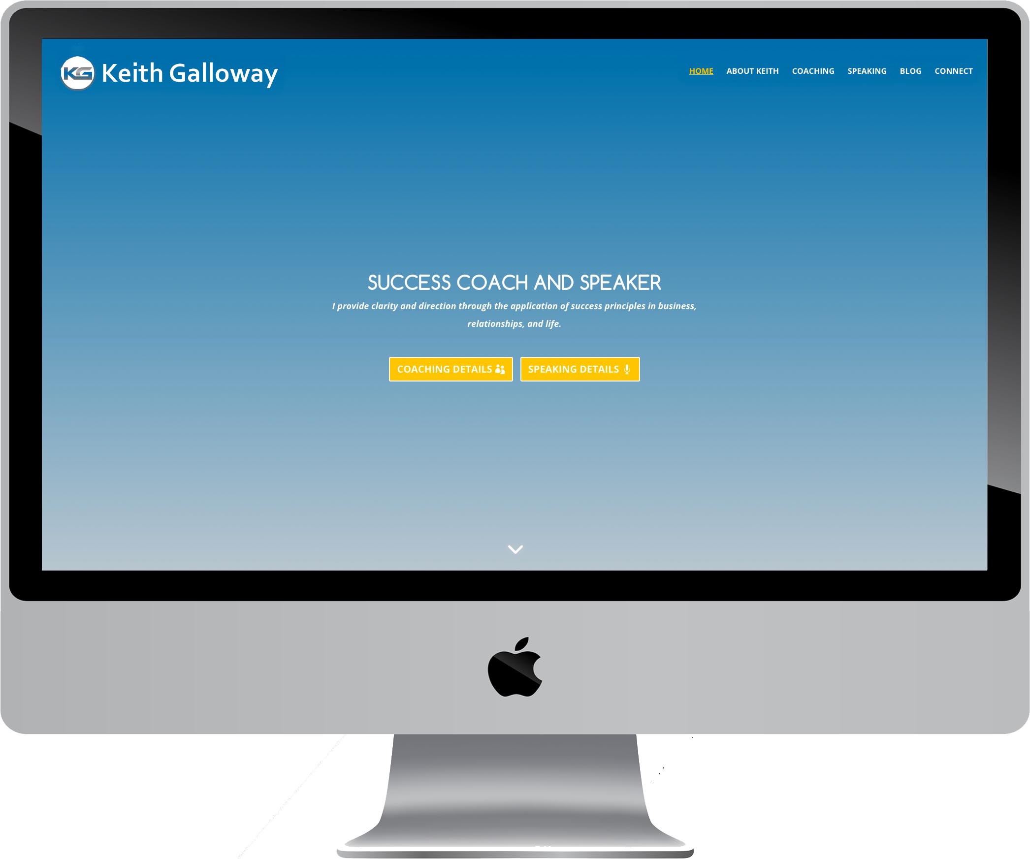 Keith Galloway Website Design