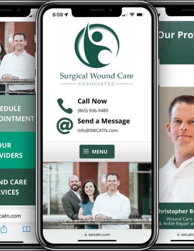 Surgical Wound Care Associates Mobile-Friendly Web Design