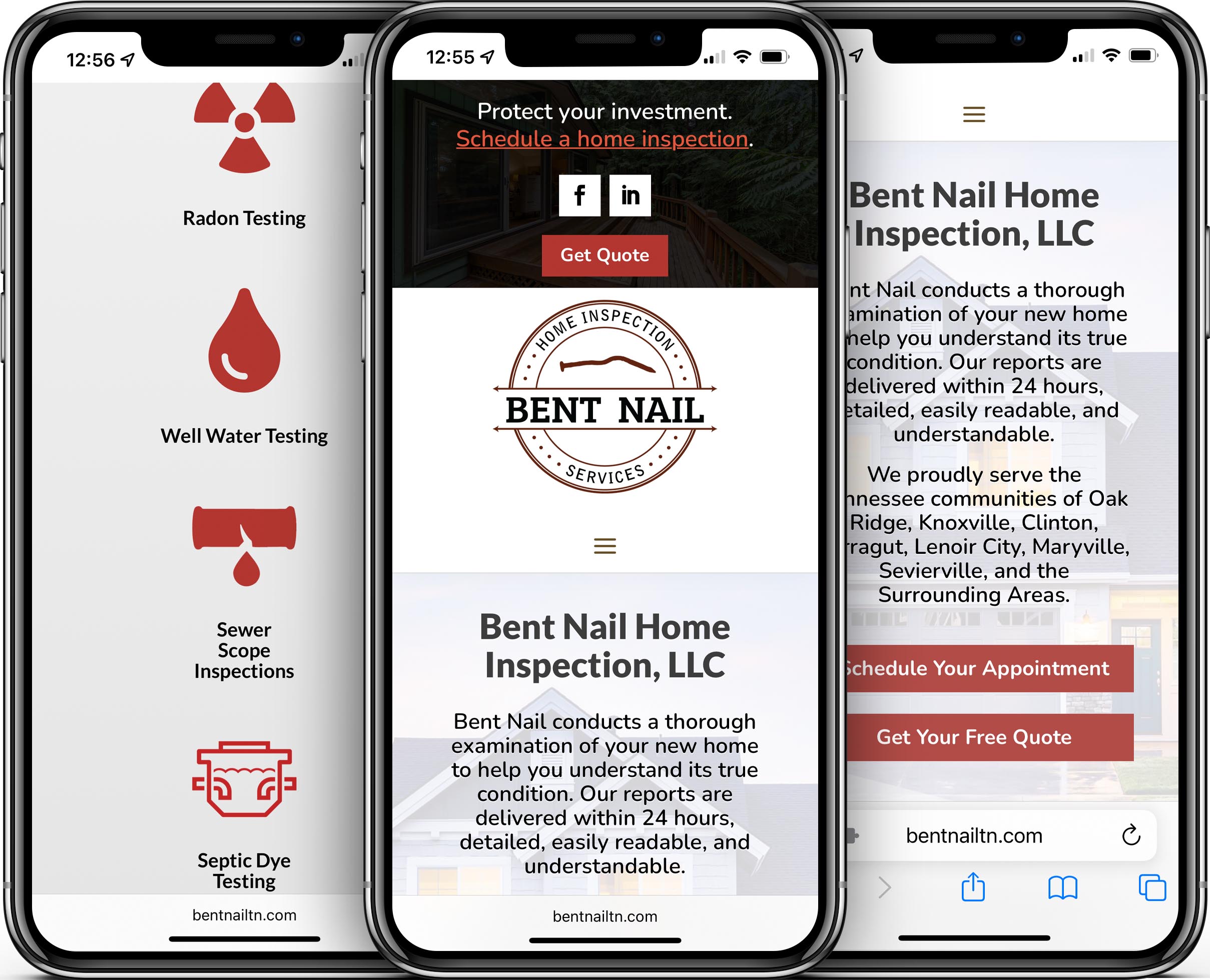 Bent Nail Mobile-Friendly Web Design TN